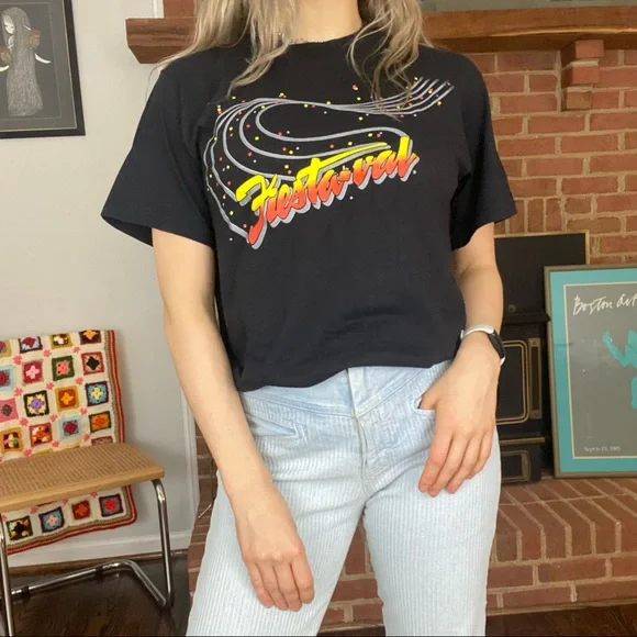 Vintage 90s Fiesta-val Music Festival Screen Stars Single Stitch Graphic… - Picture 3 of 13